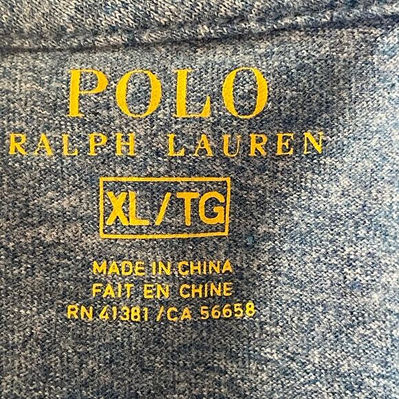 Polo Ralph Lauren Basic Long Sleeve T-shirt Crew Neck Mens Size XL Closet Staple - Picture 3 of 5